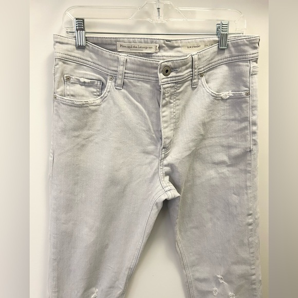 Pilcro and Letterpress, Anthropologie Pale Blue Jeans, Slim Straight - Size 29 - Picture 3 of 7